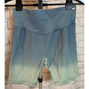 Pink Victoria's Secret Sport Ombre‎ Seamless Biker Shorts Blue Green Small